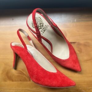 Vince Camuto Suede Slingback Heels